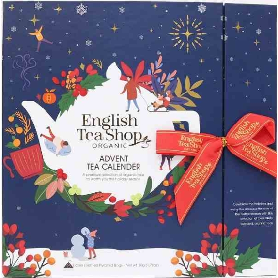 Zestaw herbatek światecznych kalendarz adwentowy 25saszetek x 2g (50 g) BIO English tea cena 63,39zł