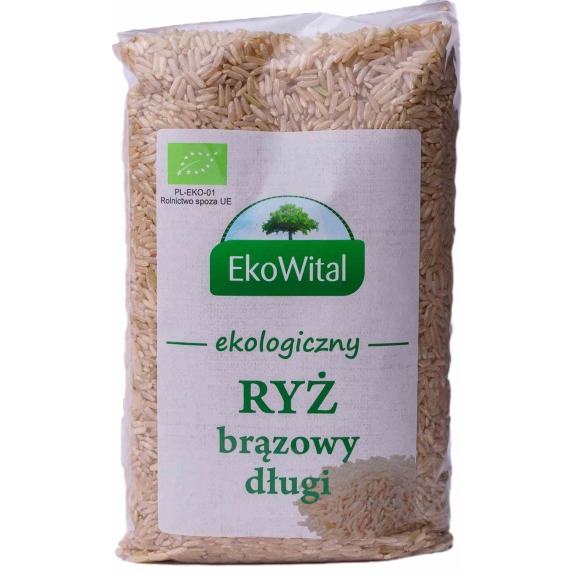 Ryż brązowy długi 1 kg BIO Eko-Wital cena €3,03