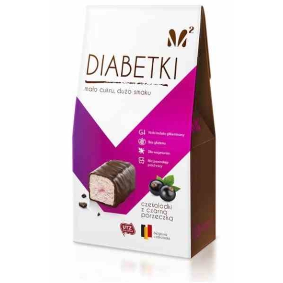 Czekoladki czarna porzeczka bez cukru 100 g Diabetki cena €2,09