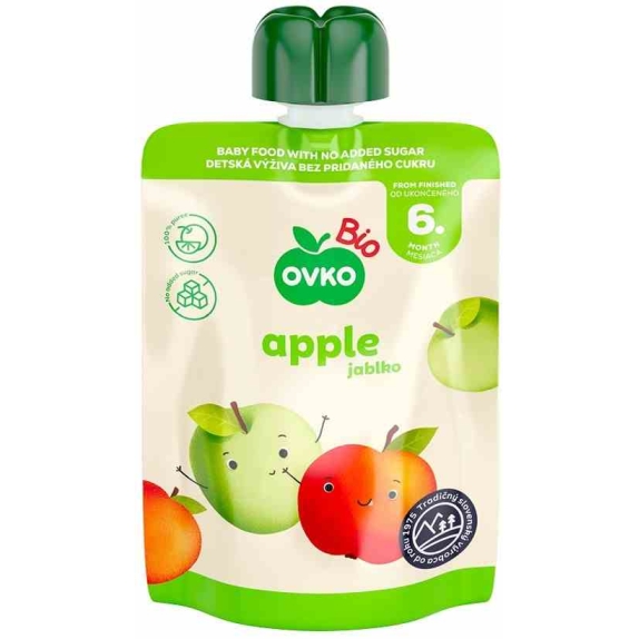 Przecier jabłkowy po 6 miesiącu życia 90 g BIO Ovko cena 1,00$