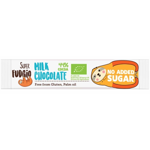 Baton z mlecznej czekolady bez cukru 40 g BIO Super Fudgio cena €1,81
