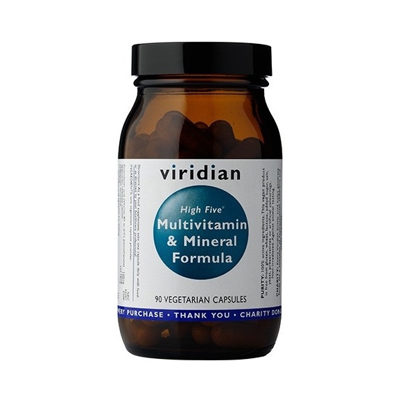 Viridian High Five Multivit & Mineral Formula 90 kapsułek cena 33,21$