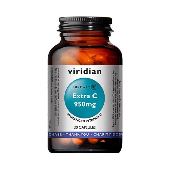 Viridian Extra C 950 mg 30 kapsułek cena 16,87$
