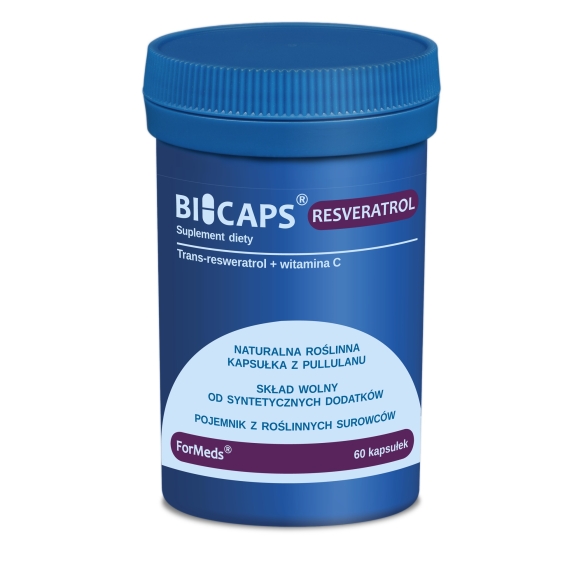 Bicaps Resveratrol 60 kapsułek Formeds cena €21,40