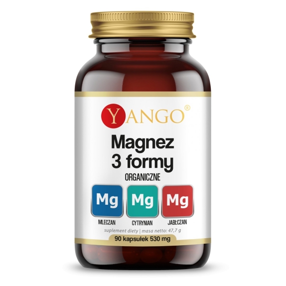 Yango magnez 3 formy 90 kapsułek  cena 9,69$