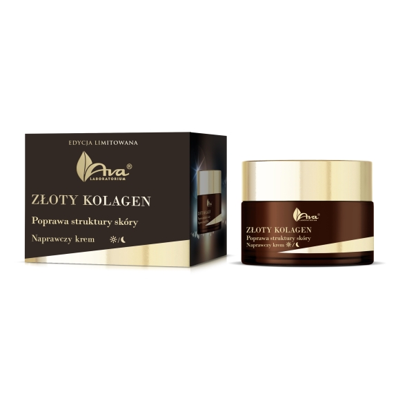 Ava Premium Złoty Kolagen krem naprawczy Poprawa struktury skóry 50 ml cena 62,50zł