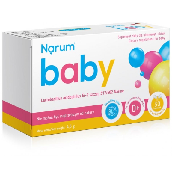 Narum Baby 150 mg 30 kapsułek cena 13,77$