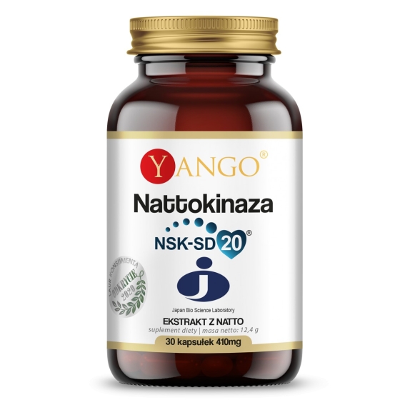 Yango Nattokinaza NSK-SD20® 30 kapsułek cena 14,82$