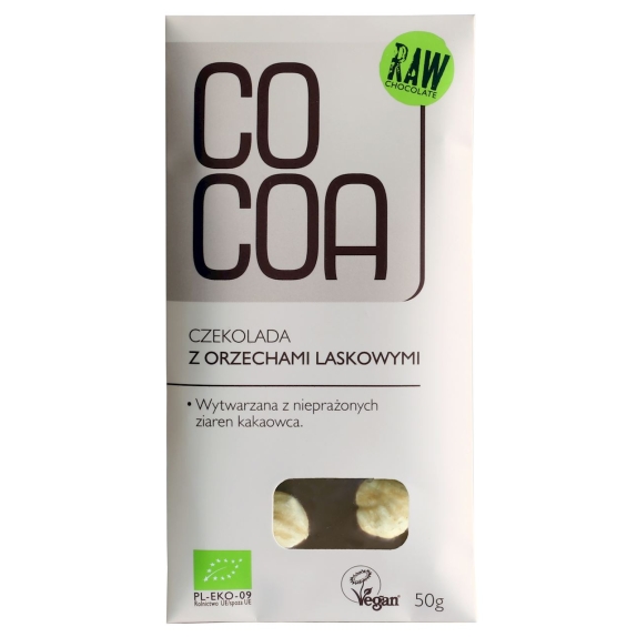 Czekolada z orzechami laskowymi BIO 50 g Cocoa cena €2,62