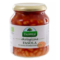 Fasola biała w sosie pomidorowym 360g BIO Ekowital