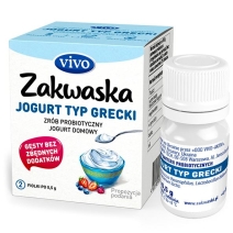 Żywe kultury bakterii do jogurtu typu grecki 1 g (2 fiolki) Vivo