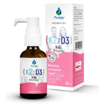 Witamina K2 + D3 KIDS (Vita MK7) 25uq + D3 400IU Olive 30 ml Avitale