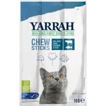 Przysmak dla kota pałeczki z wołowiną i rybą (3 x 5 g) 15 g BIO Yarrah