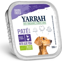Pasztet dla psa z kurczaka, wołowiny i indyka z alosem BIO 150 g Yarrah