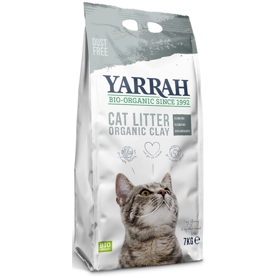 Żwirek zbrylający z glinki dla kota 7 kg Yarrah cena €14,61