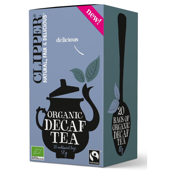 Herbata czarna bezkofeinowa Fair Trade BIO 20 saszetek Clipper cena €3,33