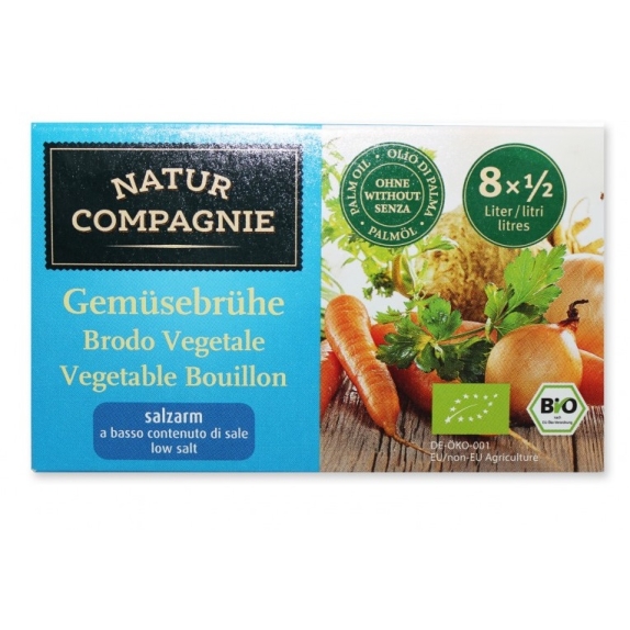 Kostki warzywne o obniżonej zawartości soli 68 g BIO Natur Compagnie cena 7,09zł