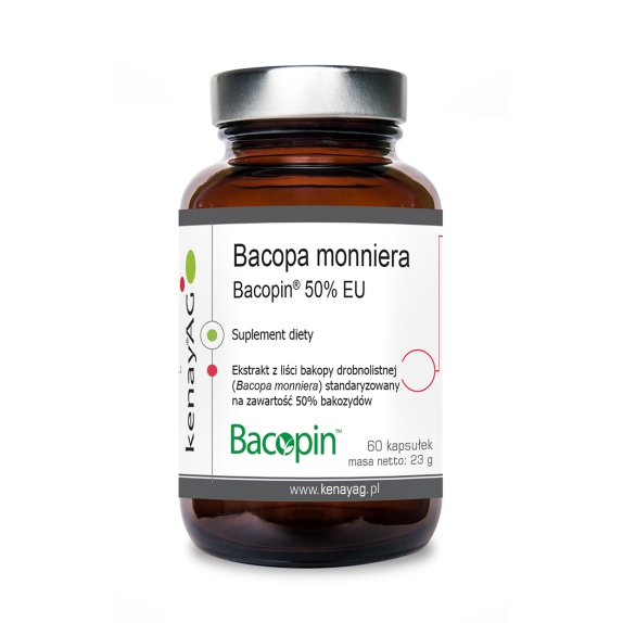 Kenay Bacopa monniera Bacopin® 50% EU 60 kapsułek cena 10,23$