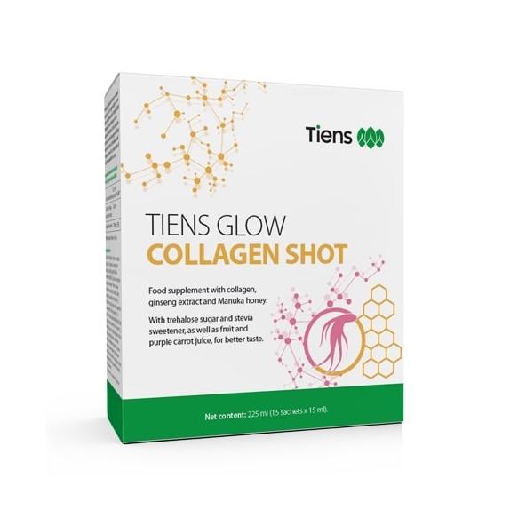 Glow Collagen Shot 15 saszetek Tiens  cena €40,54