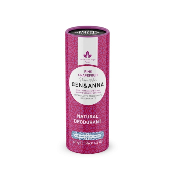 Ben&Anna dezodorant w sztyfcie na bazie sody Pink Grapefruit ECO 40 g cena 7,90$