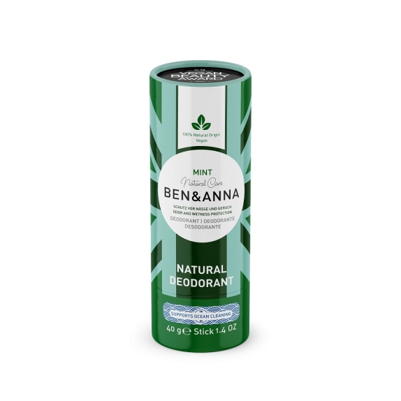 Ben&Anna dezodorant w sztyfcie na bazie sody Mint ECO 40 g cena 29,05zł