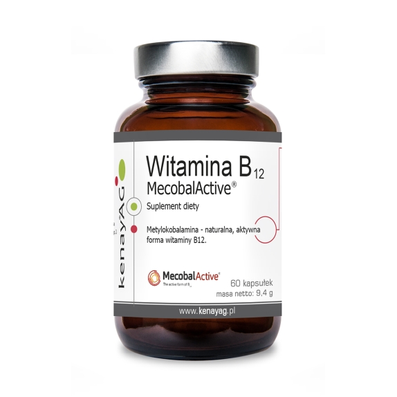 Kenay Witamina B12 metylokobalamina 60 kapsułek cena 20,90zł