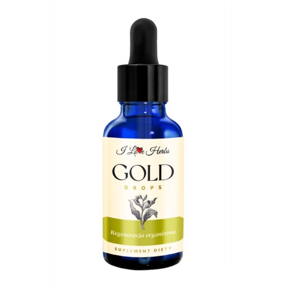 I Love Herbs Gold Drops regeneracja organizmu 50 ml cena 34,56$