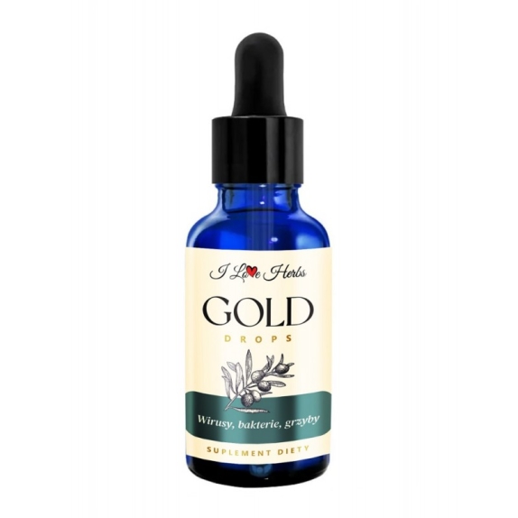 Gold Drops wirusy bakterie grzyby 50 ml I Love Herbs cena €28,99