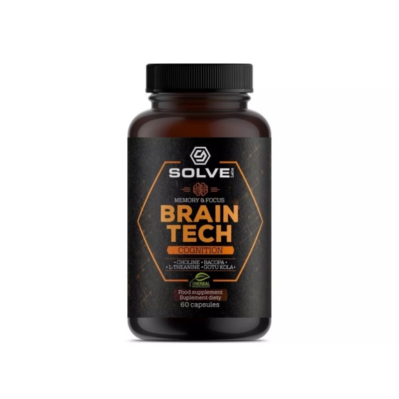 Solve Labs brain tech - memory & focus 60 kapsus cena €20,36