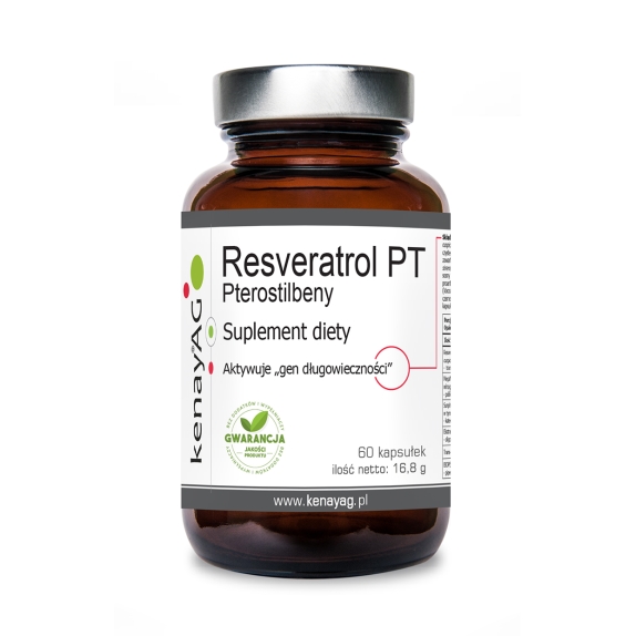 Kenay PTEROSTILBENY Resveratrol PT® 60 kapsułek cena 40,47$