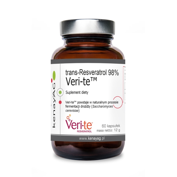 Kenay trans-Resveratrol 98% Veri-te™ 60 kapsułek cena €18,77