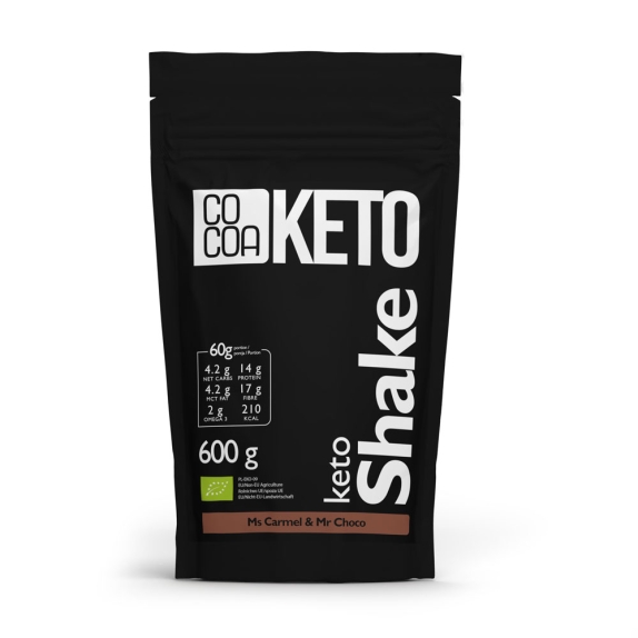 Shake z olejem MCT  o smaku karmelowo-kakaowym Keto BIO 600 g Cocoa cena 117,55zł