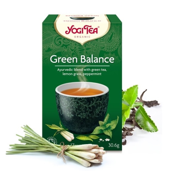 Herbata zielona harmonia 17 saszetek BIO Yogi Tea cena 3,64$