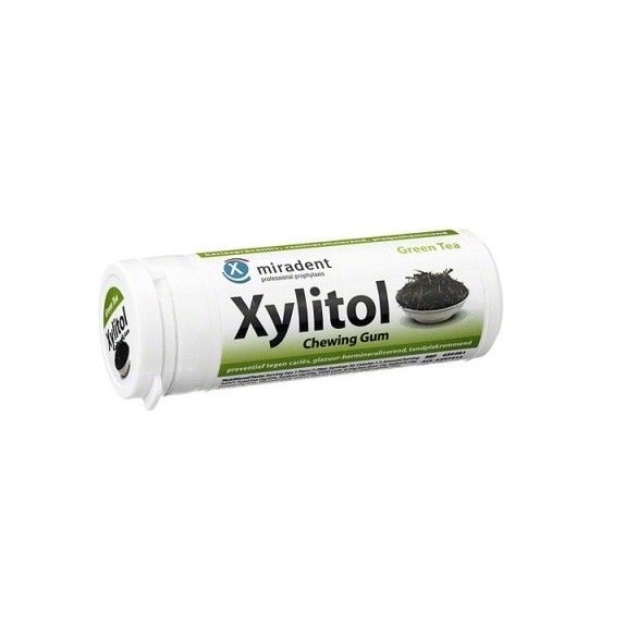 Xylitol guma do żucia zielona herbata 30 sztuk Miradent  cena 4,05$