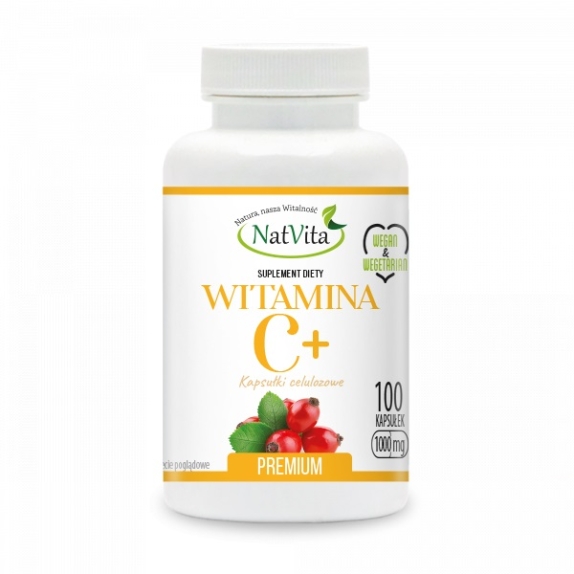 Natvita witamina C+ 1000 mg 100 kapsułek cena 8,91$