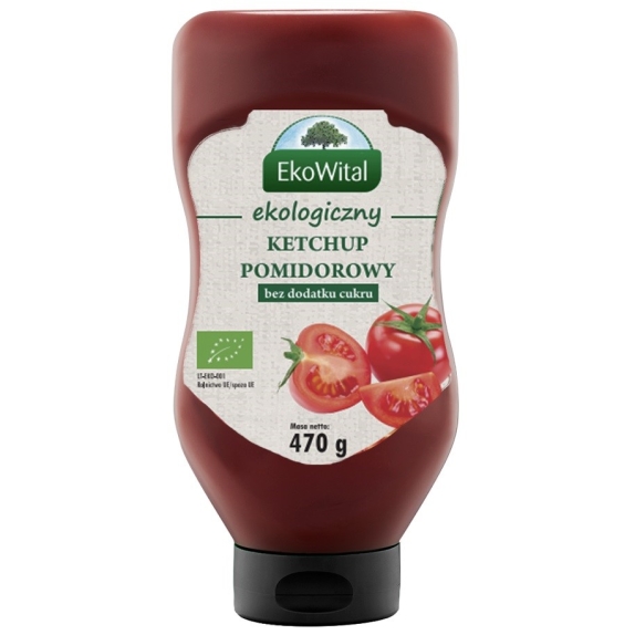 Ketchup bez dodatku cukru BIO 470 g Ekowital cena €2,28