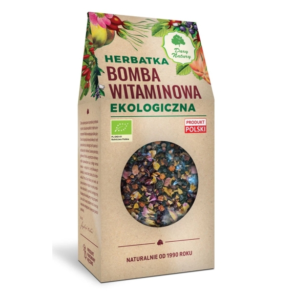 Herbata Bomba witaminowa BIO 200 g Dary Natury cena 8,38$
