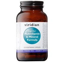 Viridian High Five Multivit & Mineral 120 kapsułek 