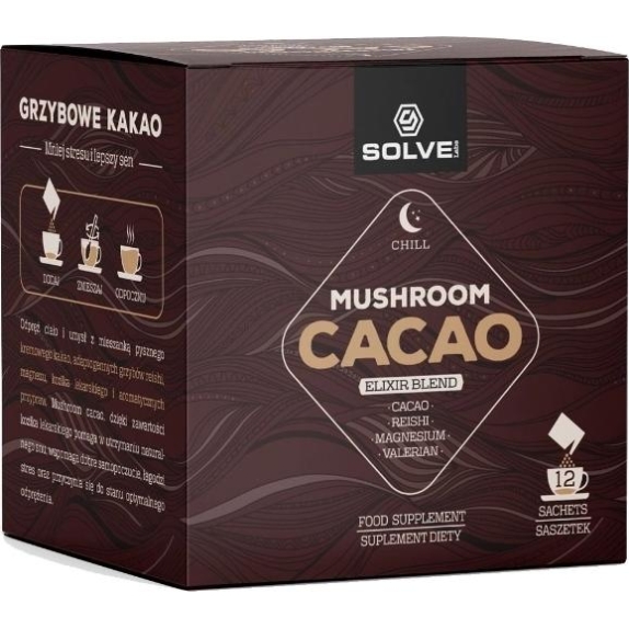 Solve Labs Mushroom Cacao 12 saszetek cena 21,33$