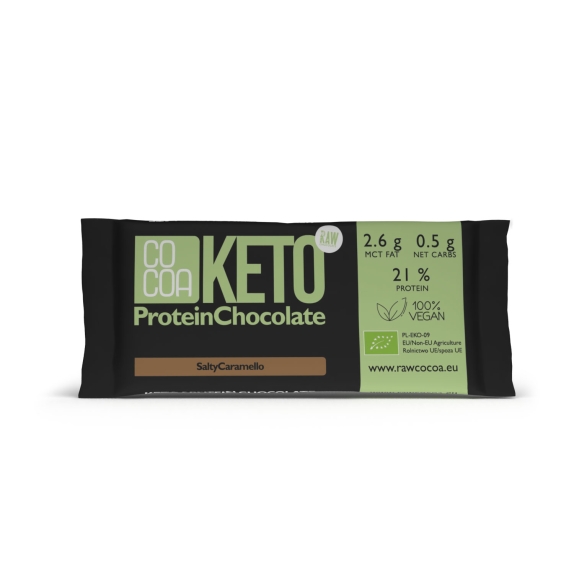 Czekolada proteinowa o smaku słonego karmelu KETO BIO 40 g Cocoa cena 12,29zł