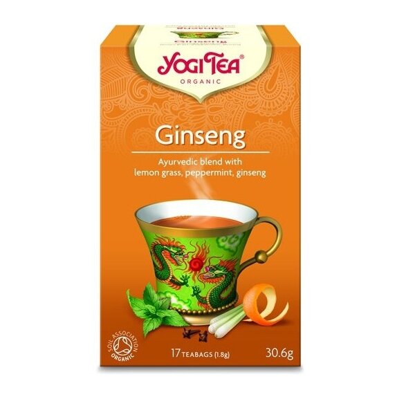 Herbata żeńszeń 17 saszetek x 1,8g BIO Yogi Tea cena €2,47