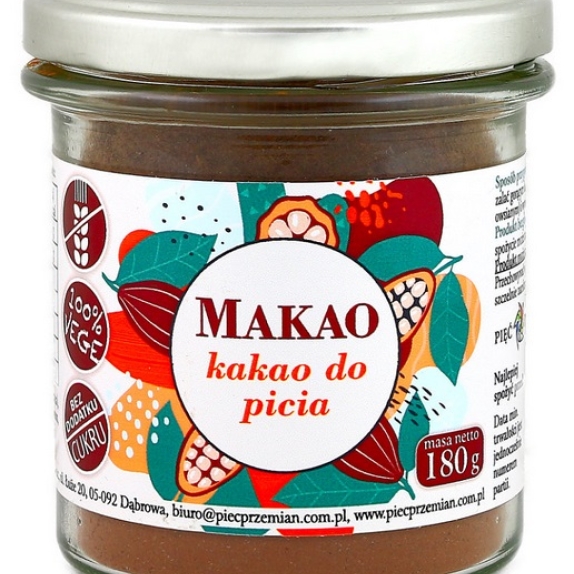 Makao kakao z ksylitolem 180 g Pięć Przemian cena 4,21$