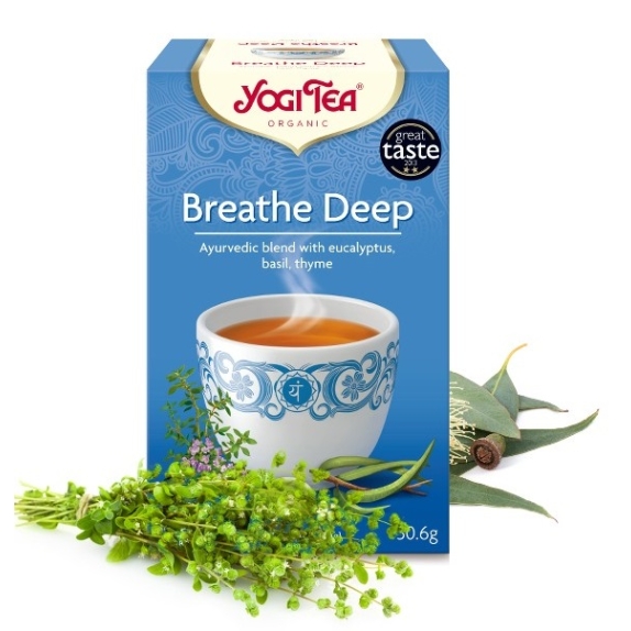 Herbata swobodny oddech 17 saszetek BIO Yogi Tea cena 3,39$