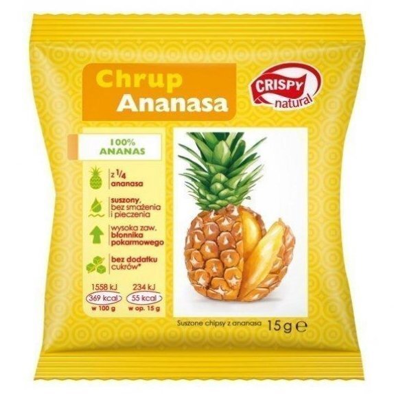 Ananas 15 g Crispy Natural cena 5,70zł