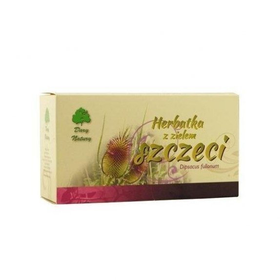 Herbata z zielem szczeci 20 saszetek Dary Natury cena 7,29zł