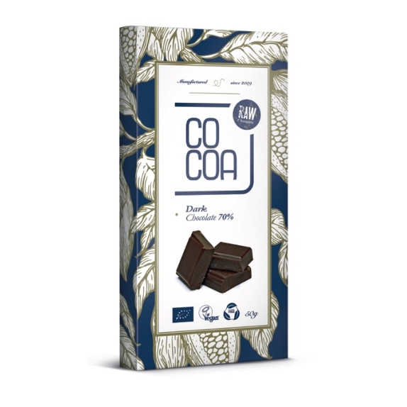 Cocoa czekolada surowa gorzka klasyczna 50g BIO cena 3,13$