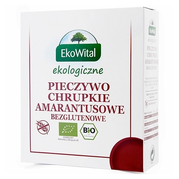 Pieczywo chrupkie amarantusowe bezglutenowe 100 g BIO Eko-Wital cena 5,00zł