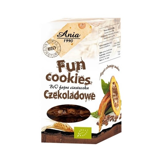 Ciastka fun cookies kakaowe 120g BIO Bio Ania cena 7,09zł