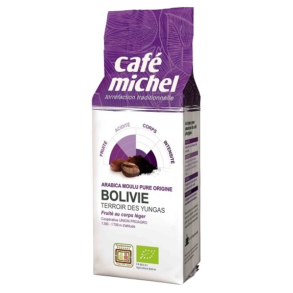 Kawa mielona Arabica 100% Boliwia Fair Trade 250 g BIO Cafe Michel cena 32,15zł