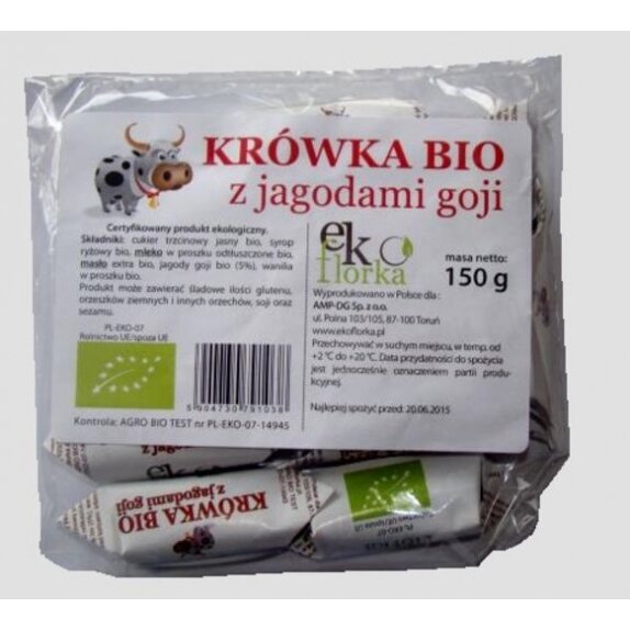 Krówka z jagodami goji 150 g Ekoflorka cena 8,10zł